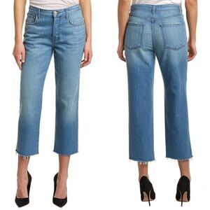 J brand high rise button fly crop ivy jeans in resurrect